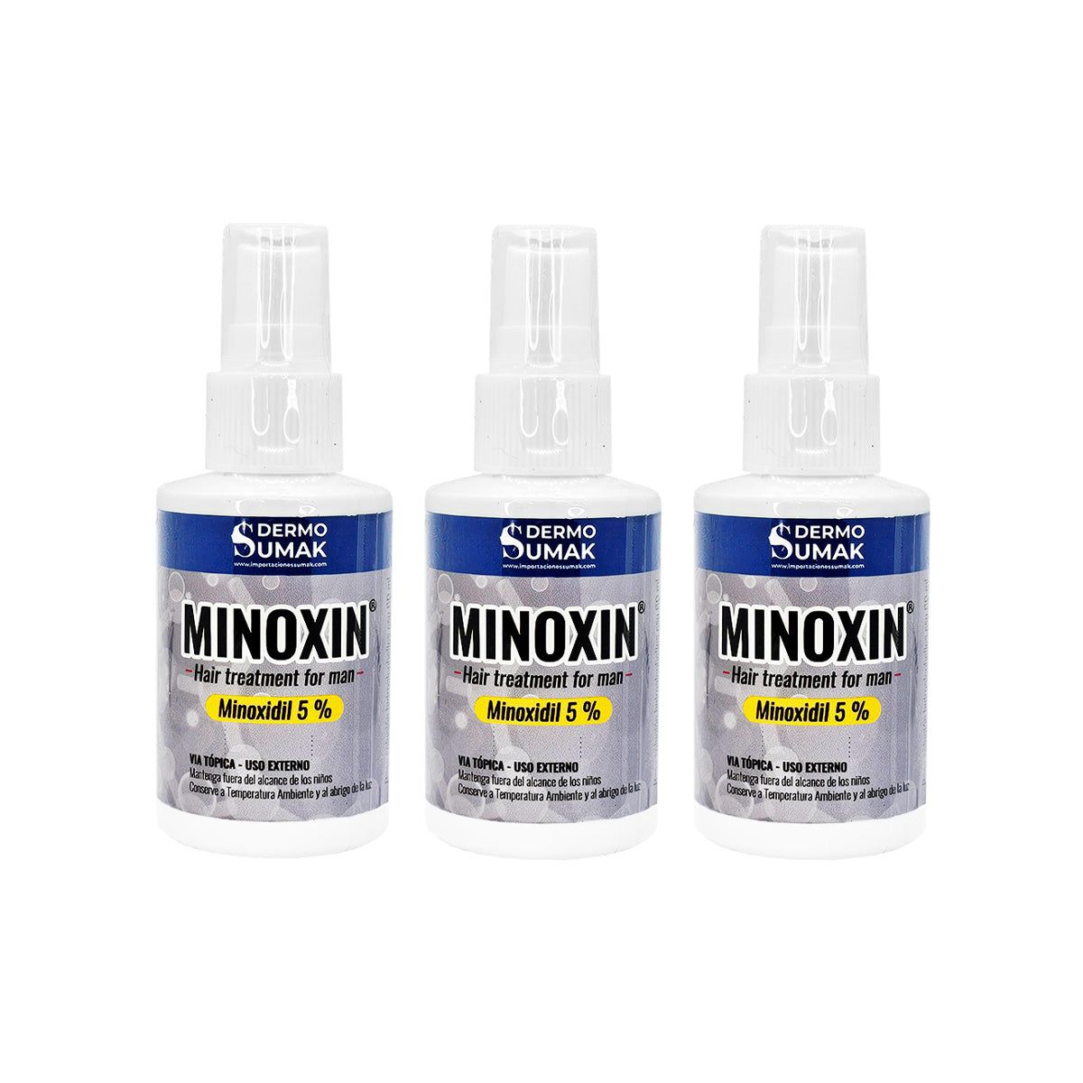 GENERICO - LOCIÓN MINOXIN 60ML 3 UNI