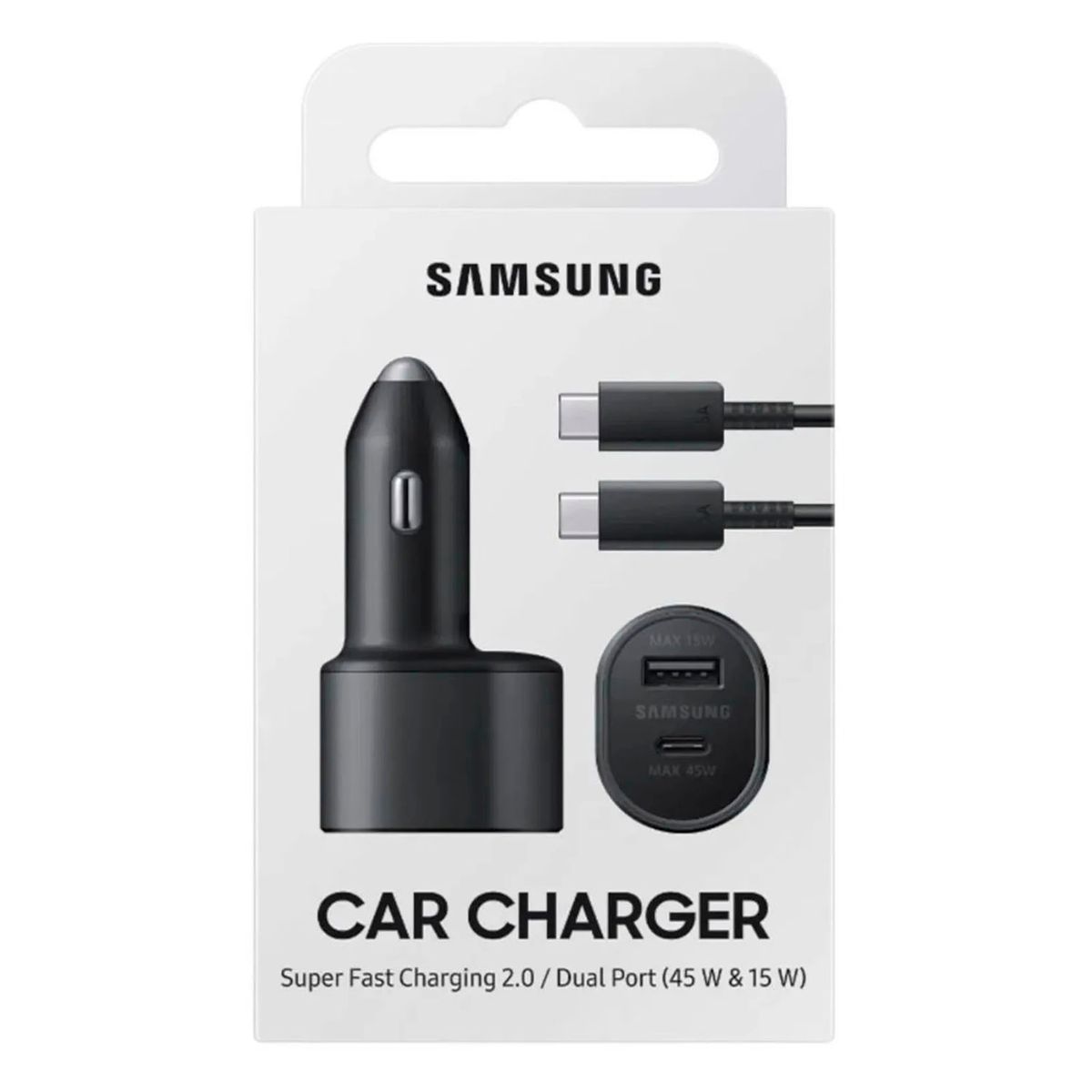 SAMSUNG - Cargador Auto 45W Samsung Súper Fast Charging 2.0