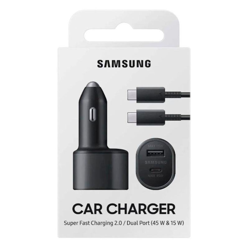 SAMSUNG - Cargador Auto 45W Samsung Súper Fast Charging 2.0
