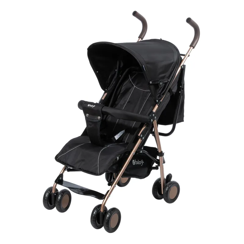 EBABY - Coche Bastón Reclinable E baby Zazu EB217-1 Negro