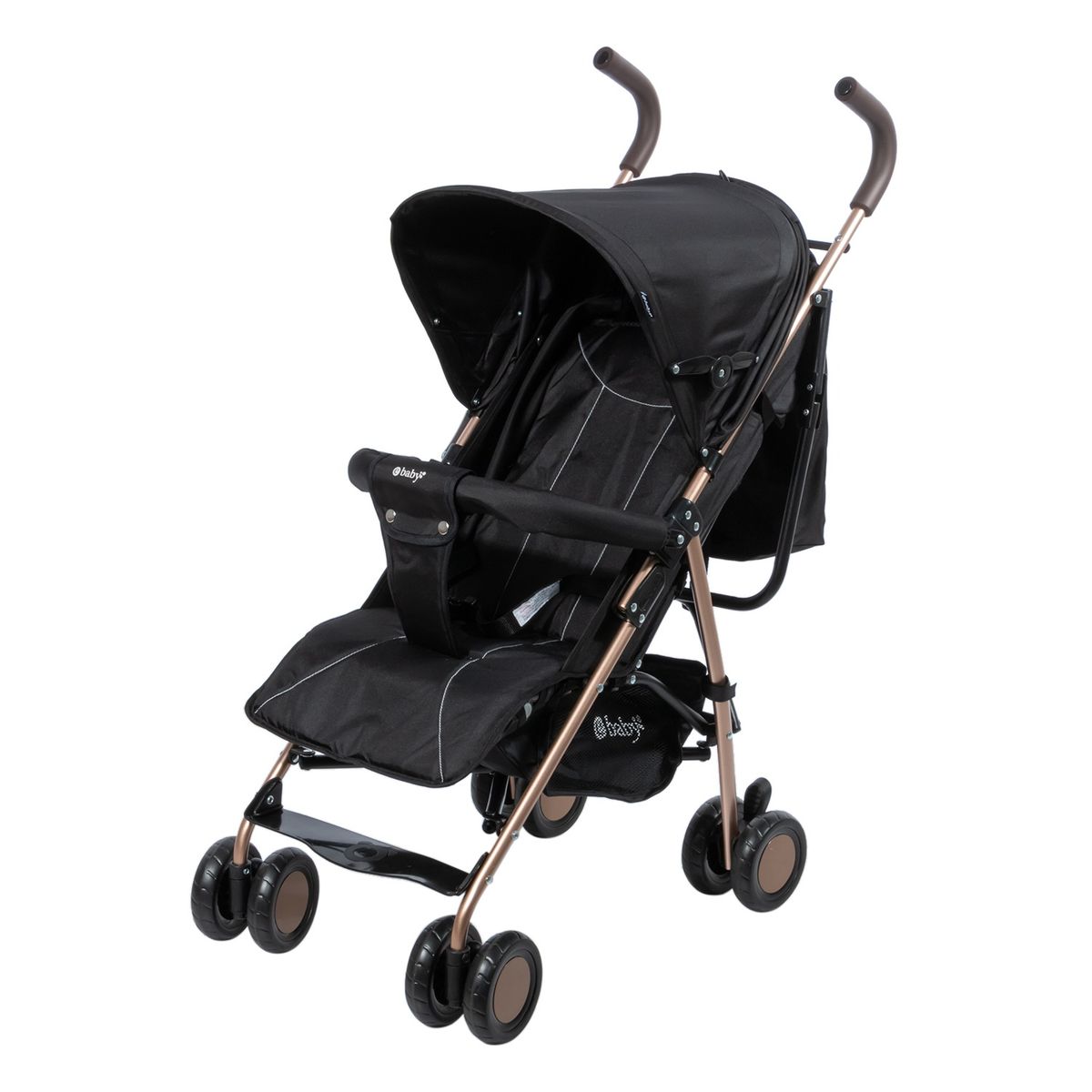 EBABY - Coche Bastón Reclinable E baby Zazu EB217-1 Negro