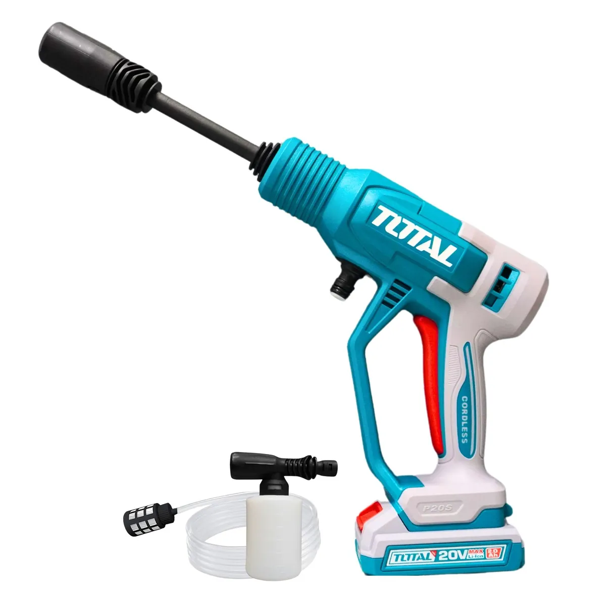TOTAL TOOLS - Hidrolavadora inalámbrica 20V Alta Presión LIMPIEZA PROFUNDA TOTAL