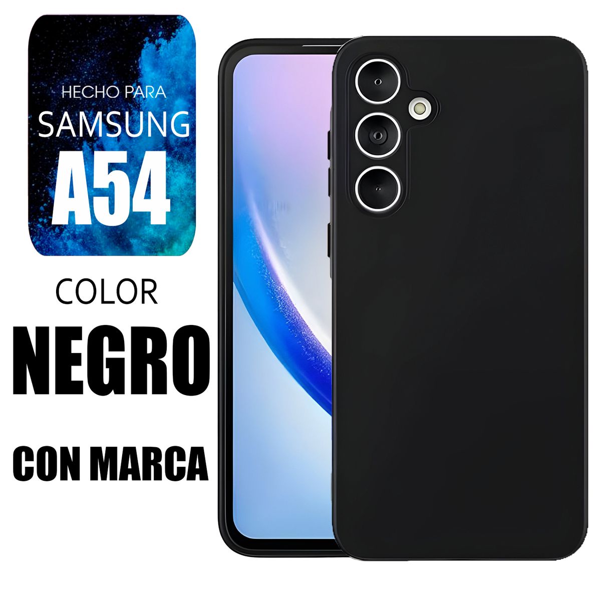 SAMSUNG - Silicone Case Para Samsung A54 Negro Marca