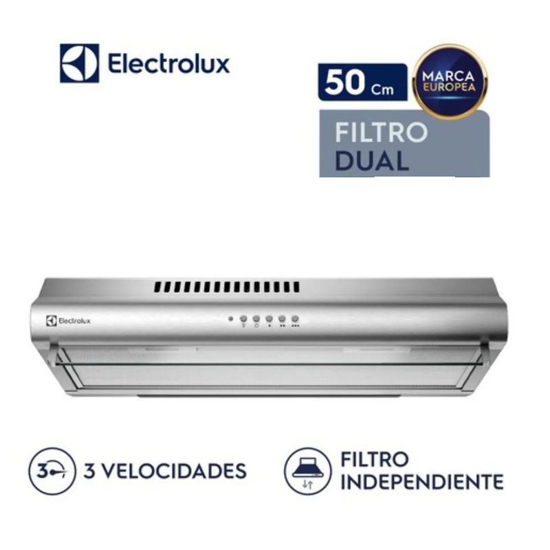 ELECTROLUX - Campana Extractora Empotrable Tradicional Electrolux 50cm EJSE202TBJS