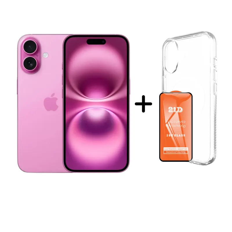 APPLE - IPHONE 16 128GB (CHIP FISICO) - PINK + MICA + CASE PROTECTOR