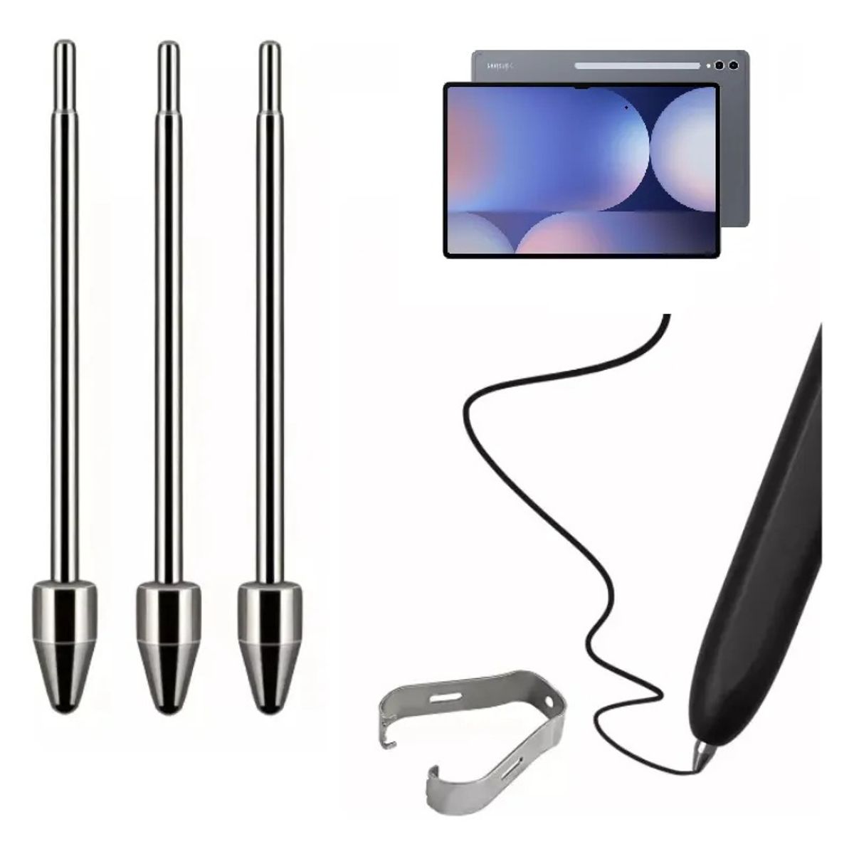 GENERICO - Puntas Repuesto Metal Para S Pen Galaxy Tab S10 Fe Fe Plus