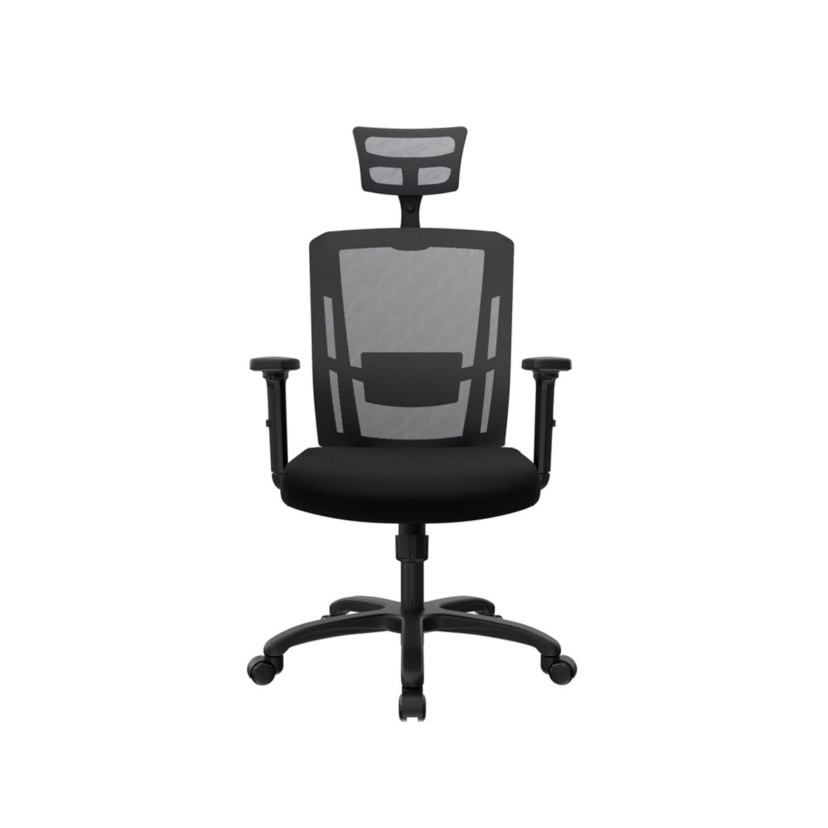 OFIDEAS - Silla Giratoria De Oficina Presidente Delphi II Nylon Negro Ofideas