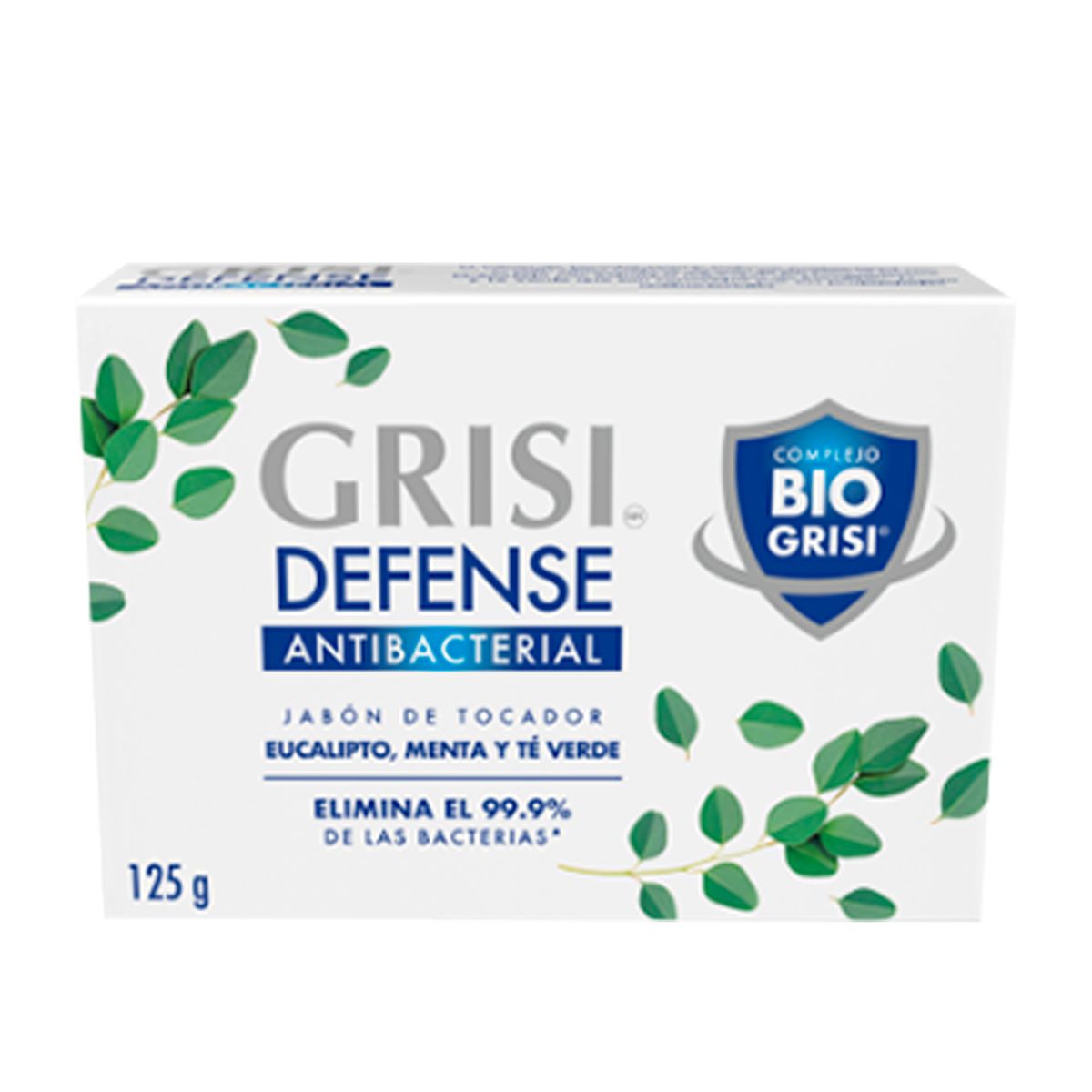 GENERICO - GRISI JABÓN DEFENSE ANTIBACTERIAL 125G PACKX5