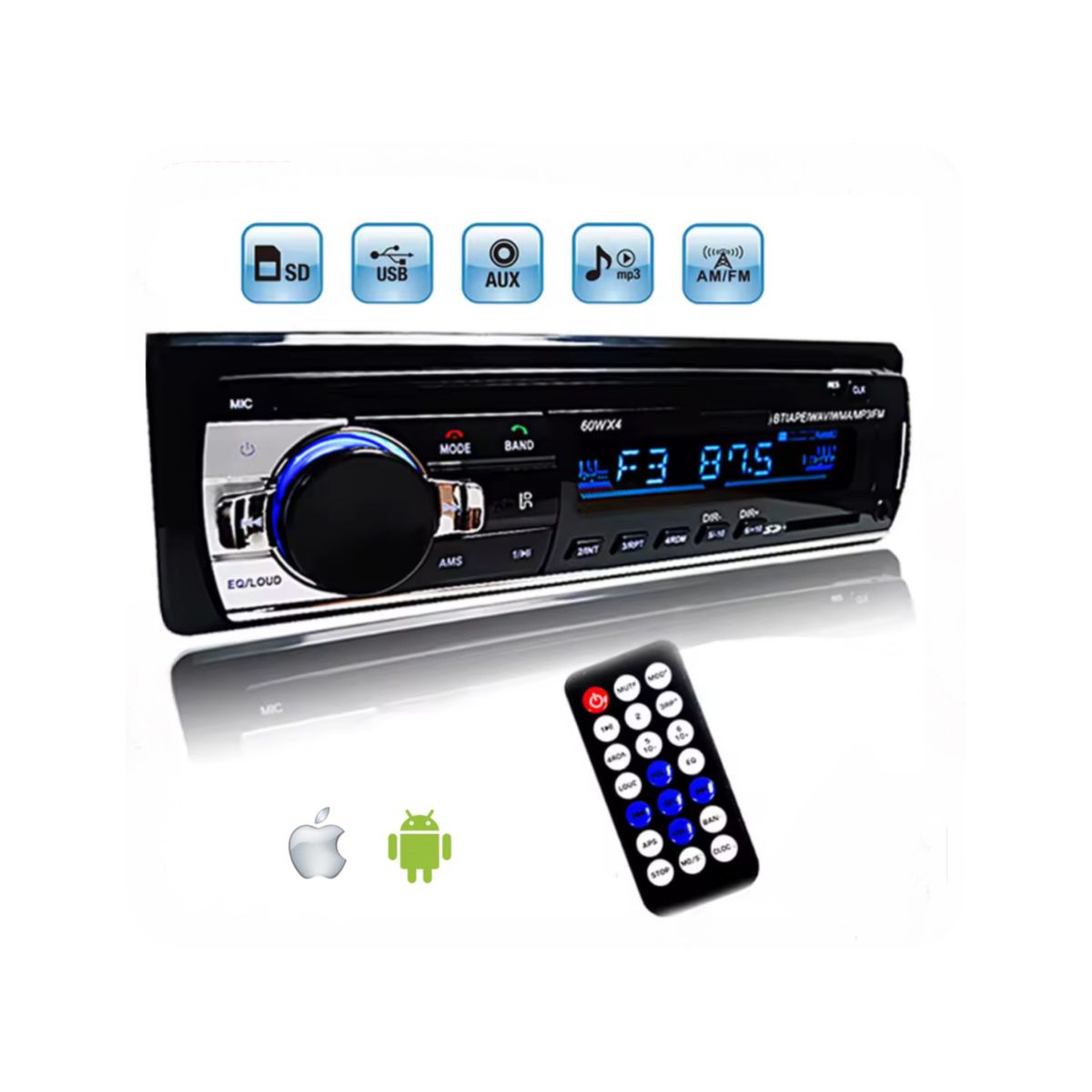 GENERICO - Autoradio Bluetooth 12V - JSD-520 60W