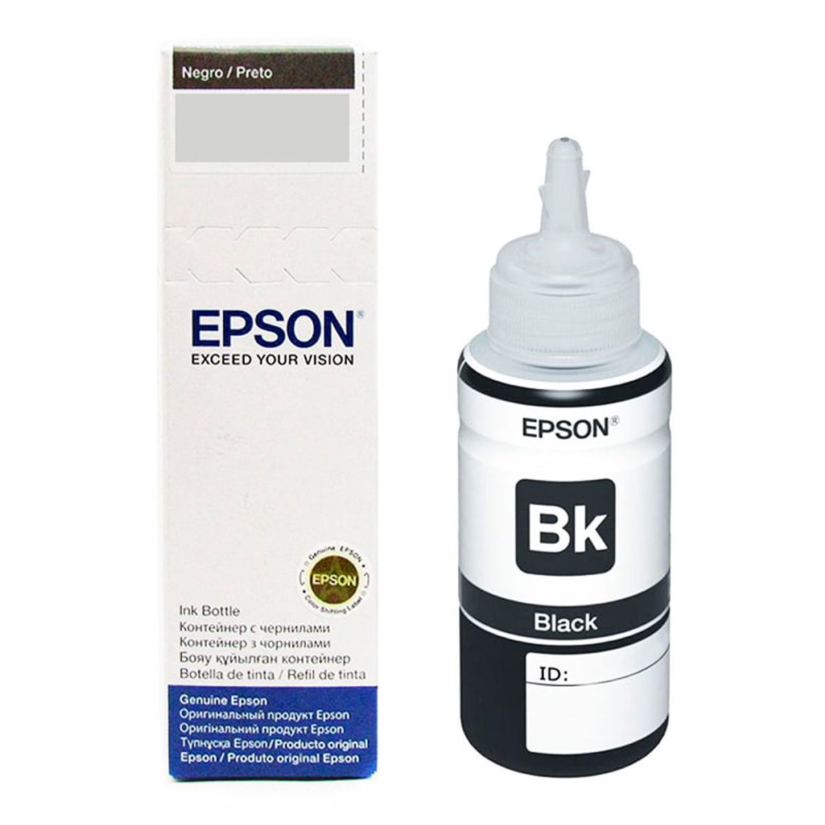 EPSON - Botella de Tinta Epson T673120 Color Negro