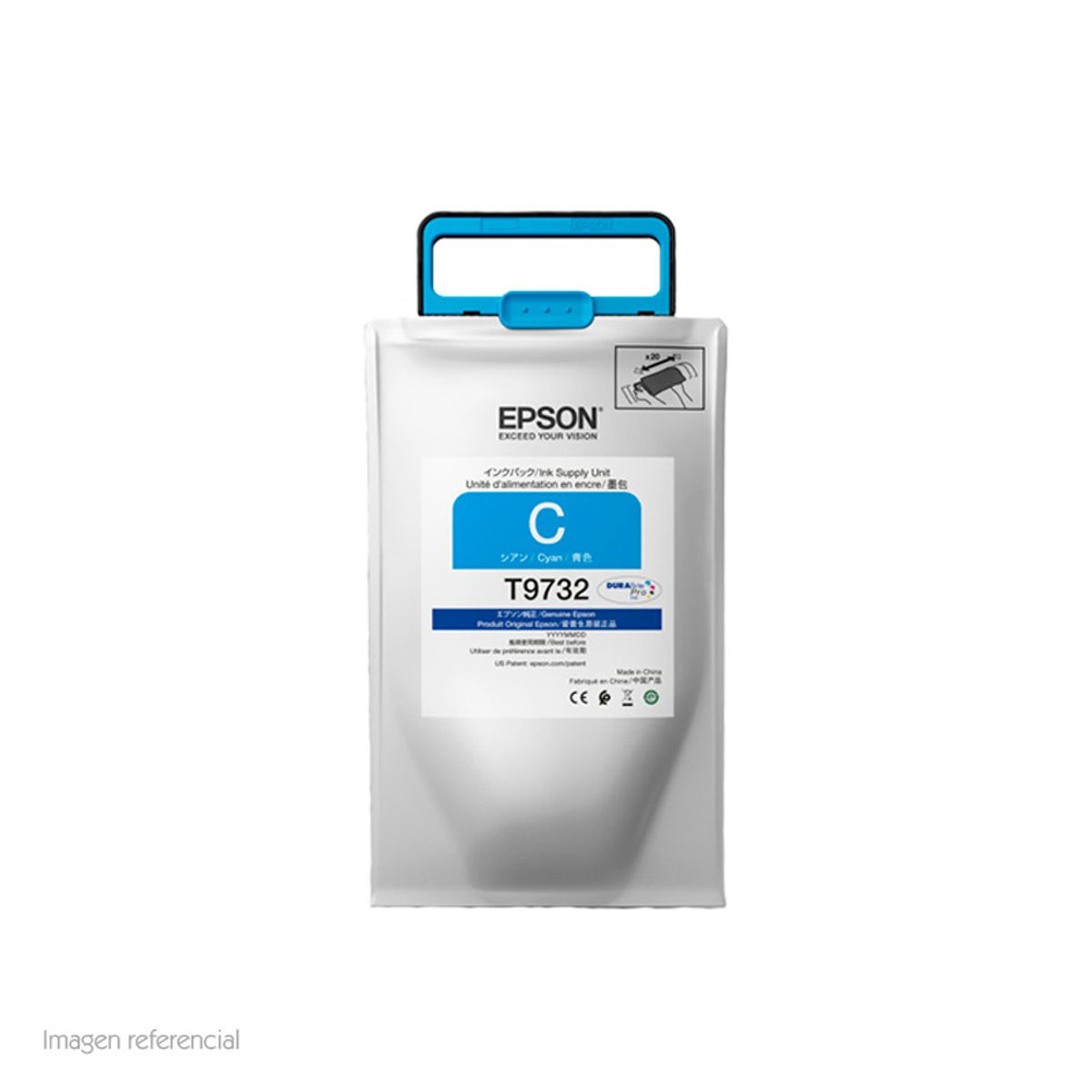 EPSON - Bolsa de tinta EPSON DURABrite Pro T973220 color cyan