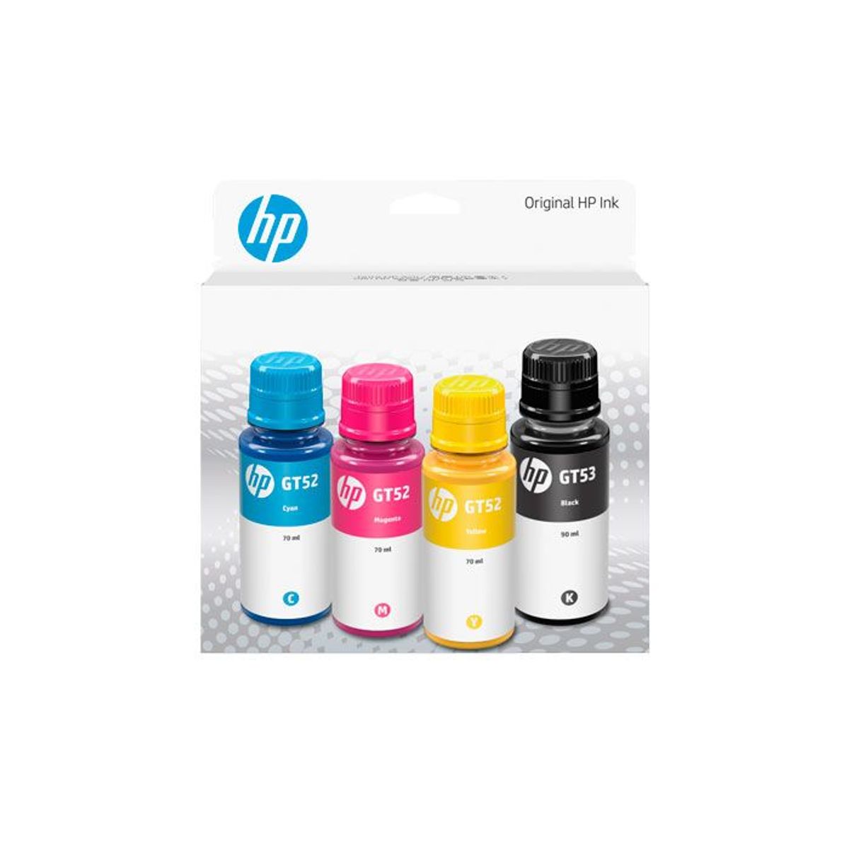 HP - Combo Kit de botellas de tinta HP GT53GT52 Negro Magenta Cian Amarillo