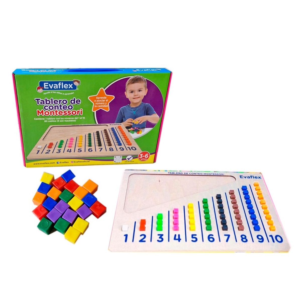 EVAFLEX - TABLERO DE CONTEO MONTESORI EVAFLEX
