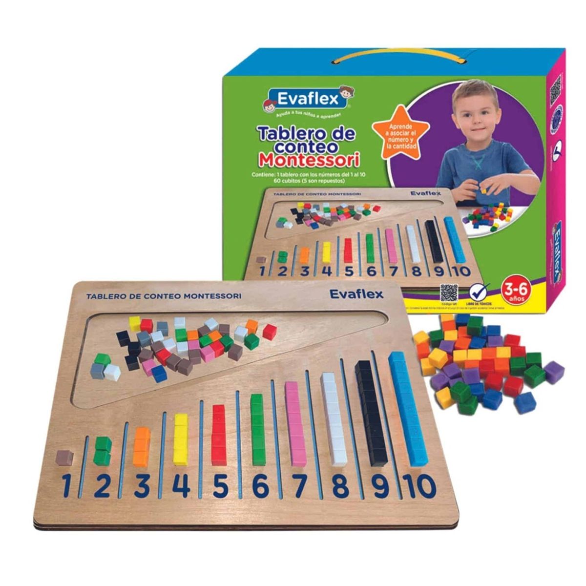 EVAFLEX - TABLERO DE CONTEO MONTESORI EVAFLEX