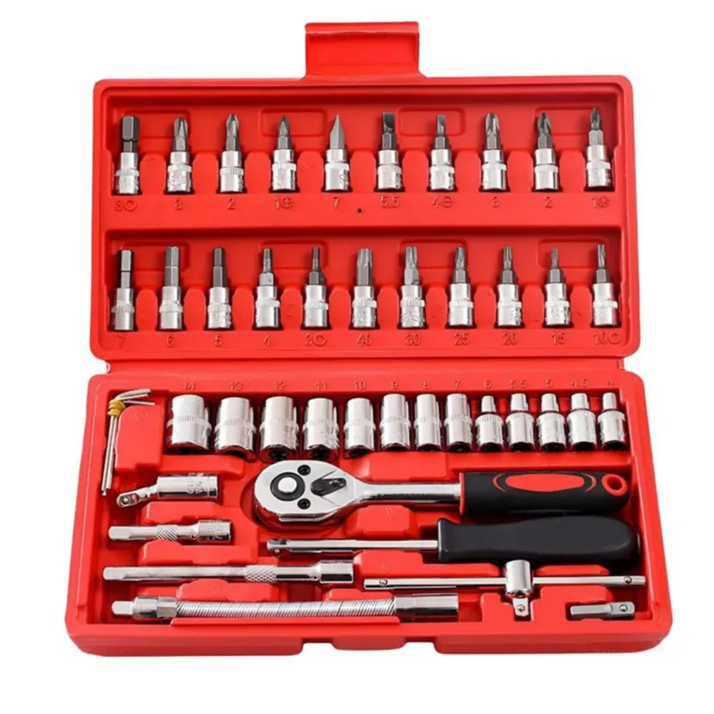 GENERICO - Kit de herramientas de Reparación de Automóviles 46 Piezas