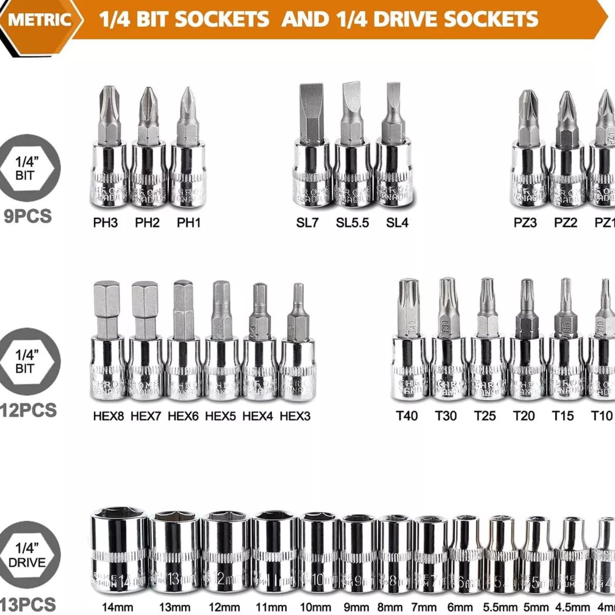GENERICO - Kit de herramientas de Reparación de Automóviles 46 Piezas
