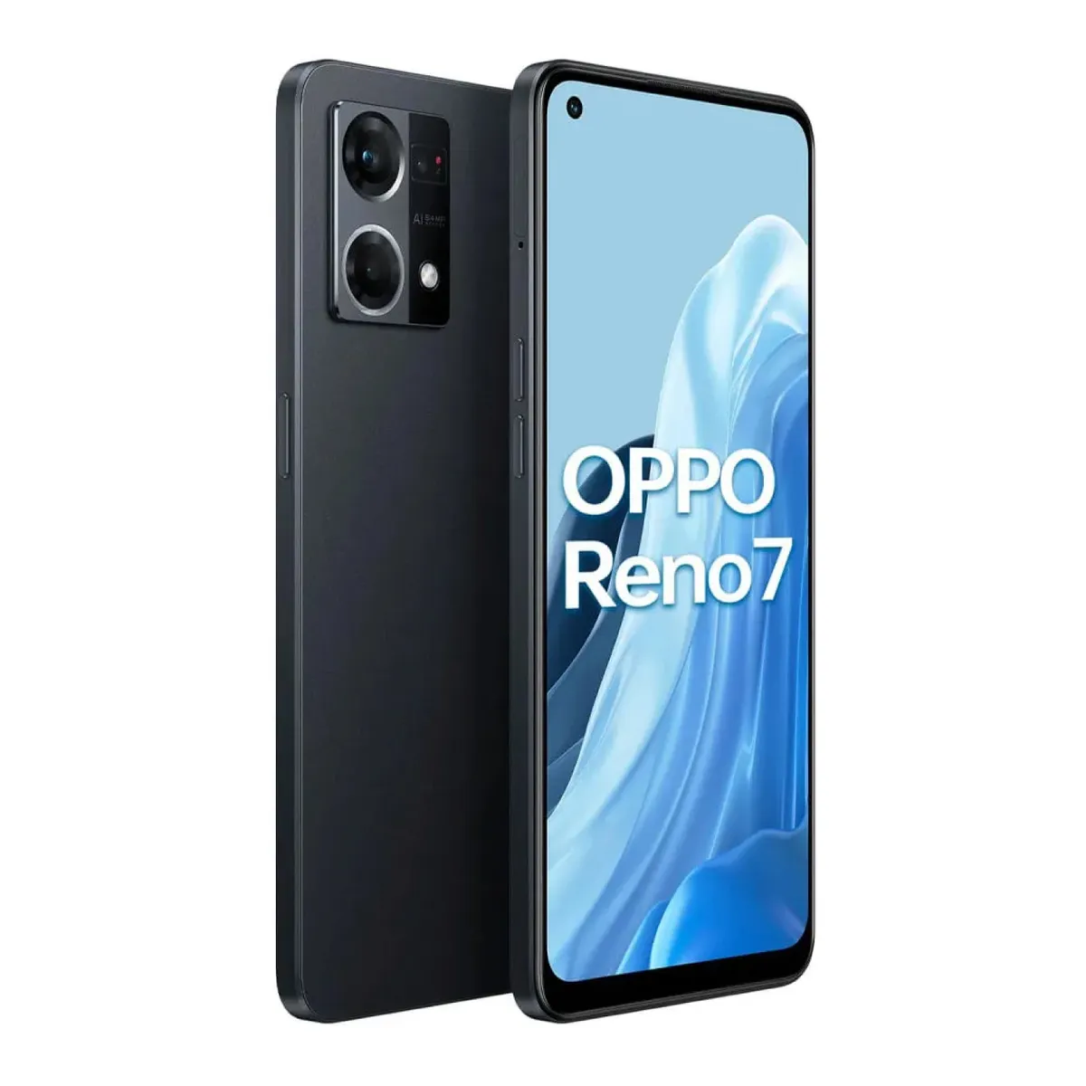 OPPO - Celular Oppo Reno 7 128GB, 6GB ram, cámara principal 64 + 2 + 2MP, frontal 32MP, 6.43", negro