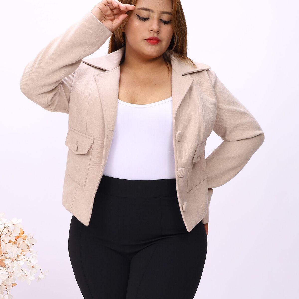 NANCY'S COLLECTION - Abrigo de paño Mujer Nancys Collection