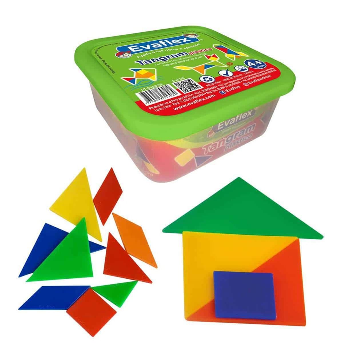 EVAFLEX - JUEGO TANGRAN DE PLÁSTICO EVAFLEX