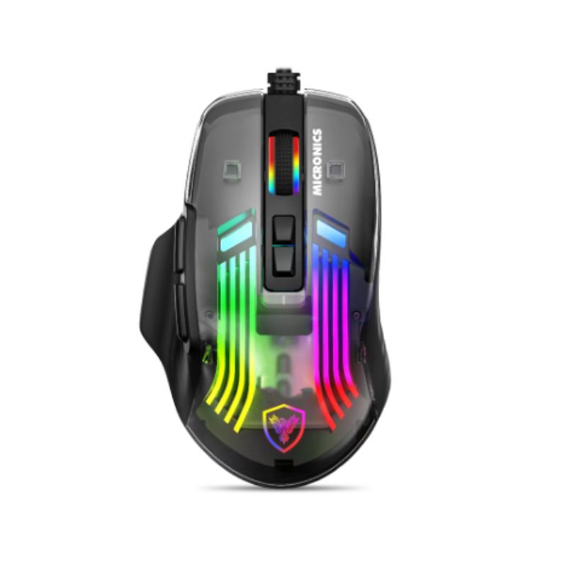 MICRONICS - MOUSE GAMER GM891 MICRONICS USB RGB 7B 12800DPI