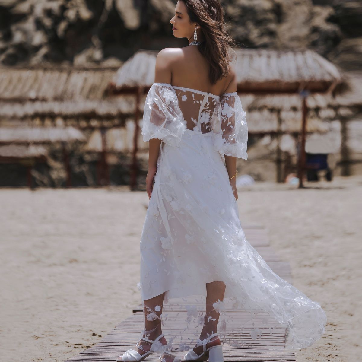 DOLCATTA - Emperatriz Dress - Ivory Color -  Dolcatta