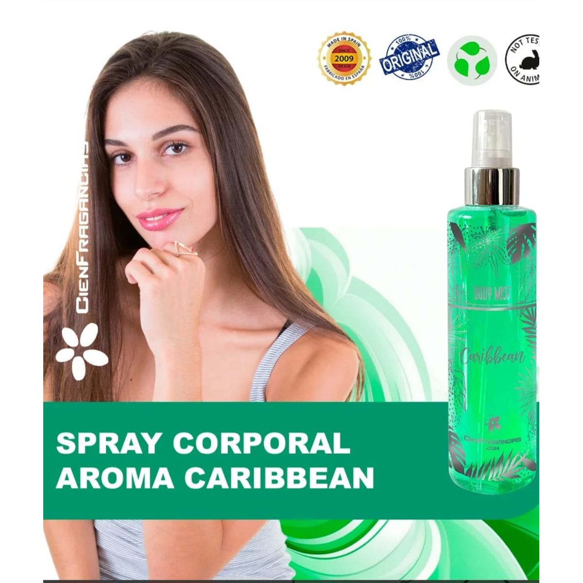 CIEN FRAGANCIAS - BODY MIST  BRISA MARINA CARIBBEAN CIENFRAGANCIAS CIEN ESENCIAS 200ML