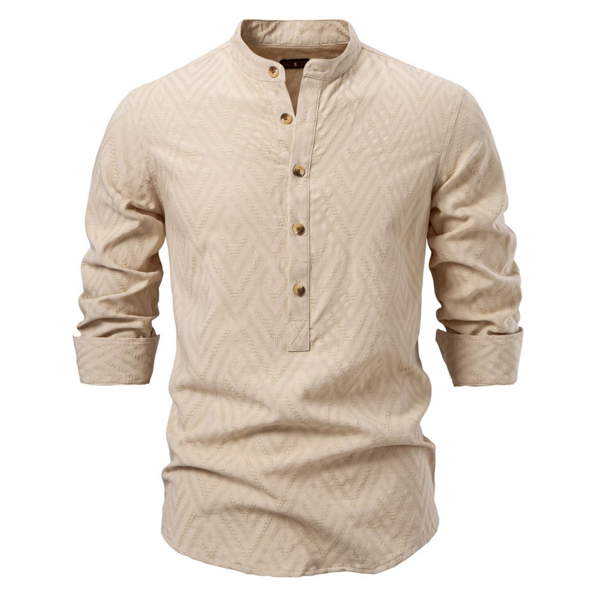 BLWOENS - Polera de manga larga para hombres - Beige