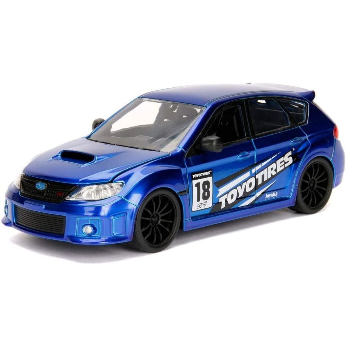MARCA - Auto a escala - 1.24 - DIECAST - JDM - 2012 Subaru Impreza WRX STI similar a JADA