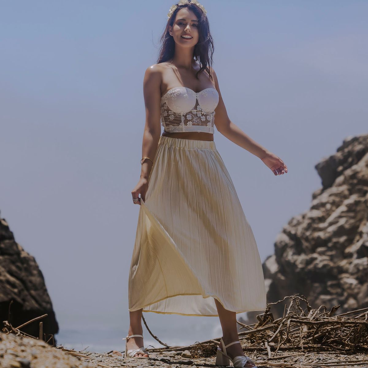 DOLCATTA - Falda Maia - Ivory Color - Dolcatta