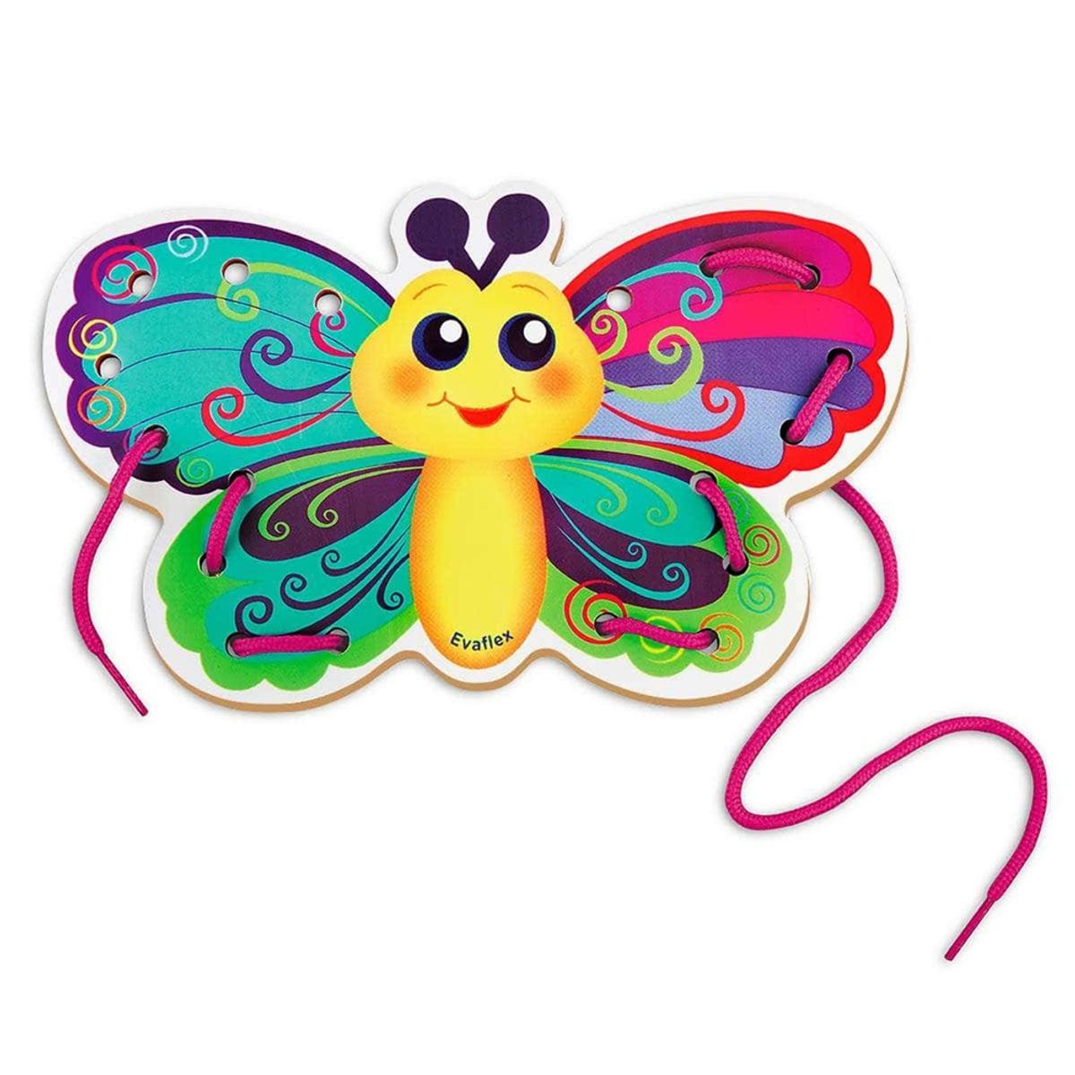 EVAFLEX - JUEGO DIDACTICO PASADO MARIPOSA EVAFLEX