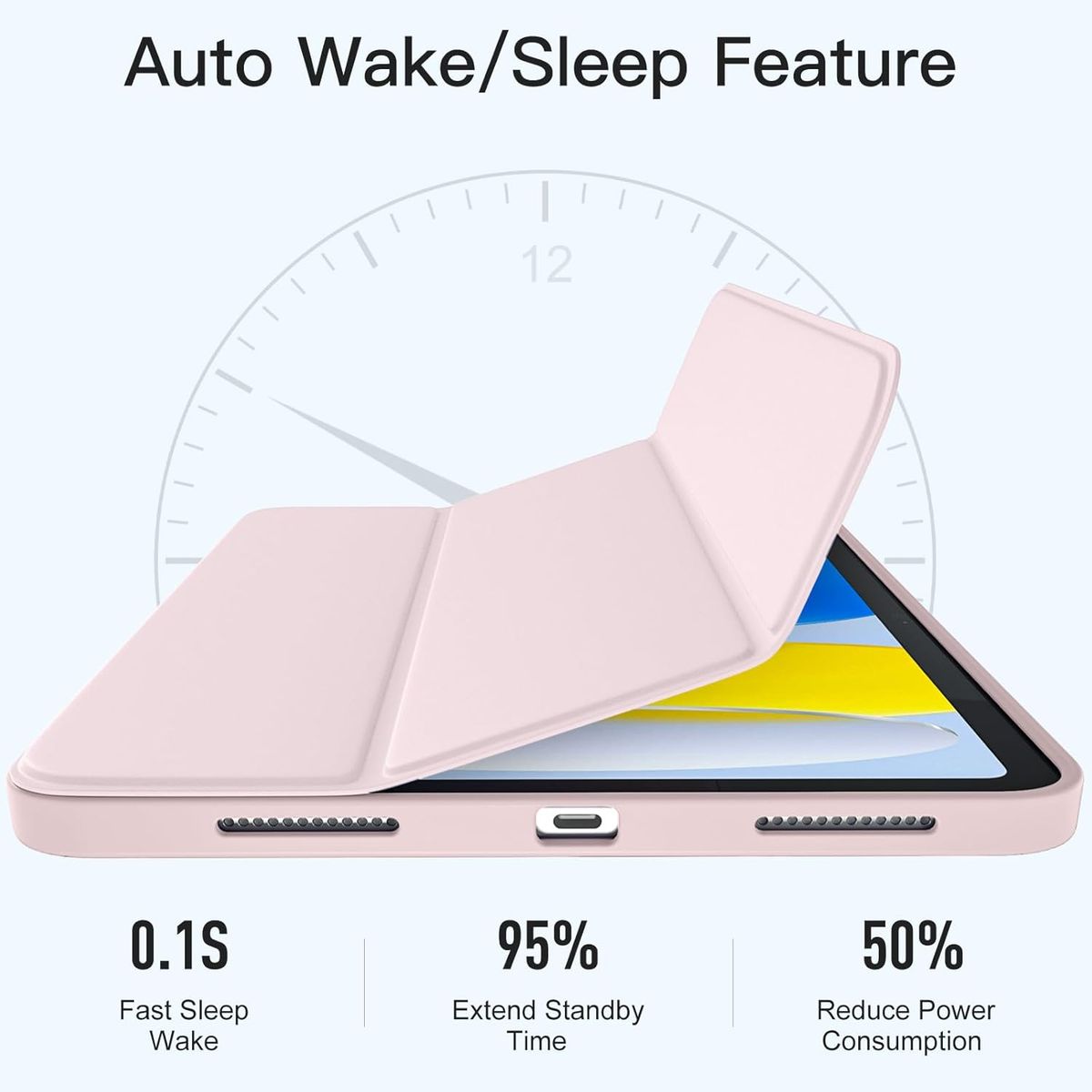 GENERICO - Case Cover Funda IPad 10.9 (10ma Generación) (11va Generación) - ROSA