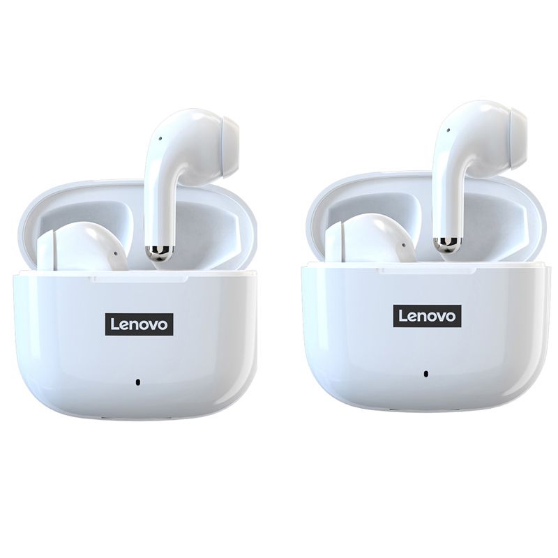 LENOVO - Set 2 De Audífonos Lenovo LP40 Pro Bluetooth 5.1-Blanco