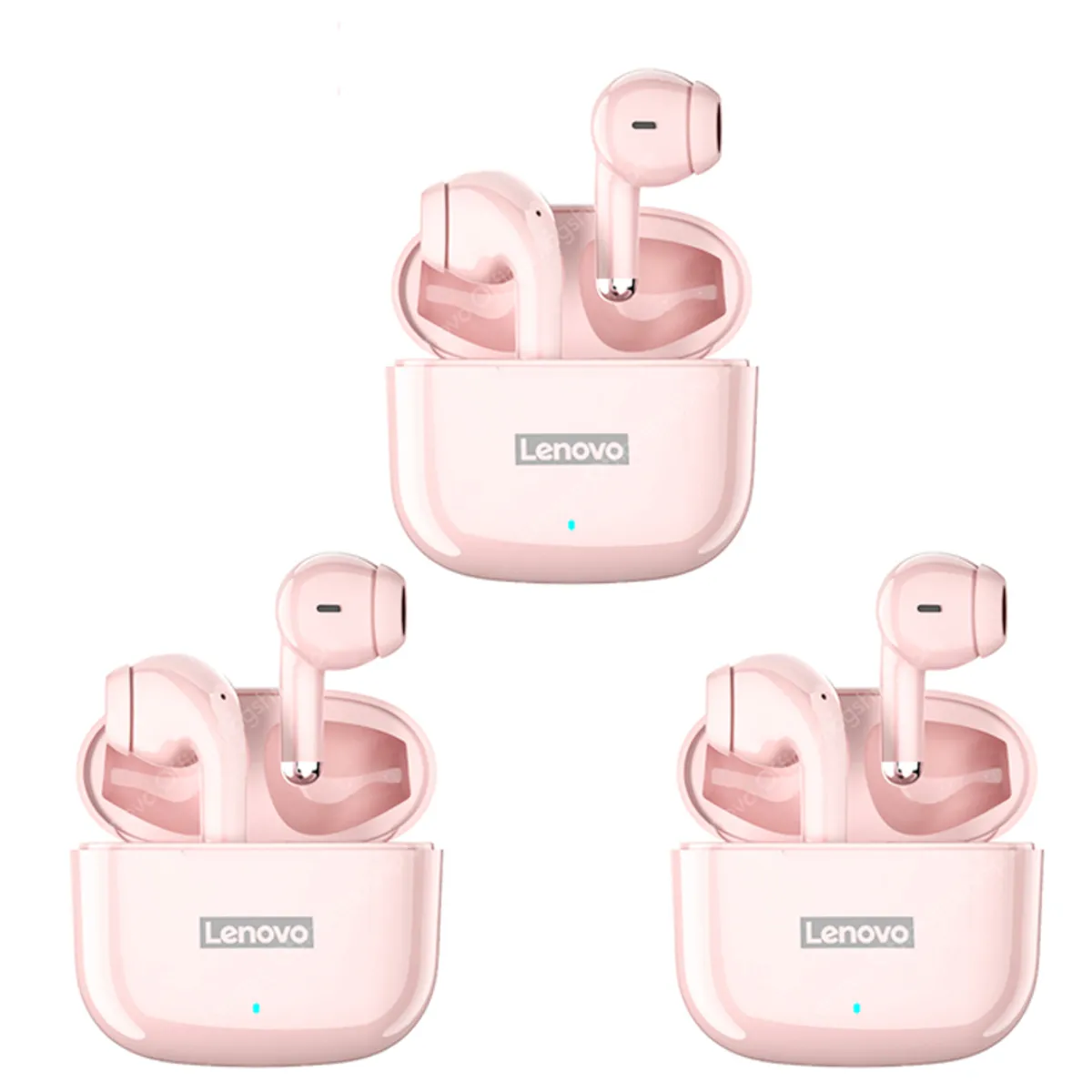 LENOVO - Set 3 De Audifonos Lenovo LP40 Pro Tws  Rosa