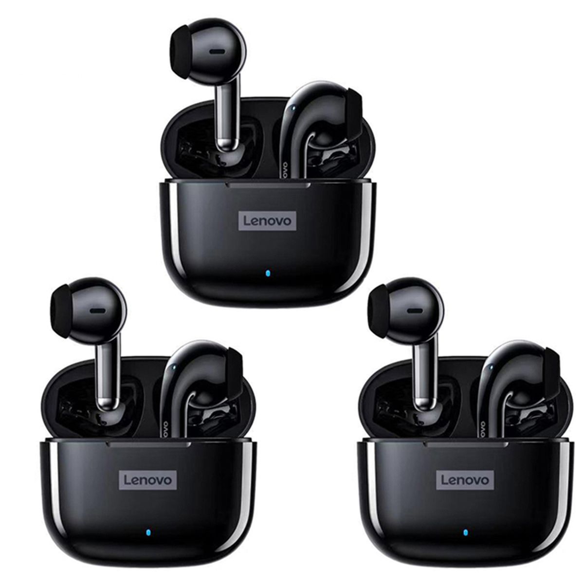 LENOVO - Set 3 De Audifonos Lenovo LP40 Pro Tws Negro