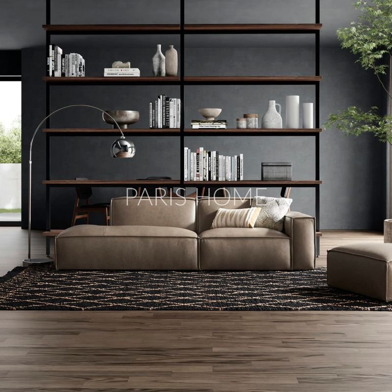 GENERICO - Sofá Chaise Derecho Jonathan Ultracuero - Taupe