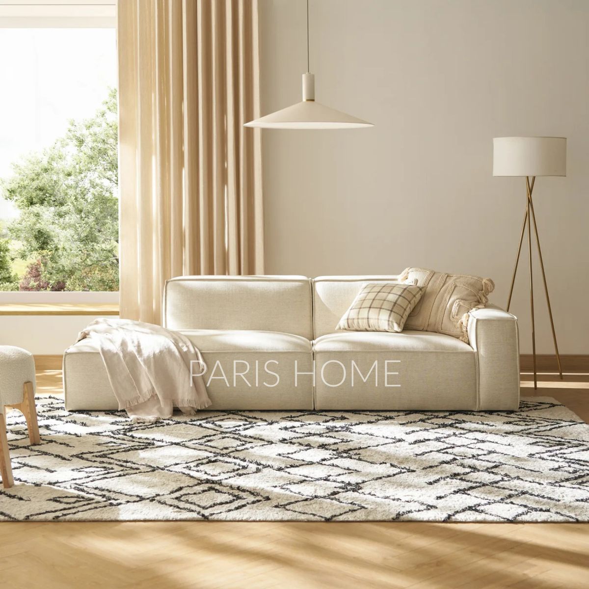 GENERICO - Sofá Chaise Derecho Jonathan - Blanco Cremoso