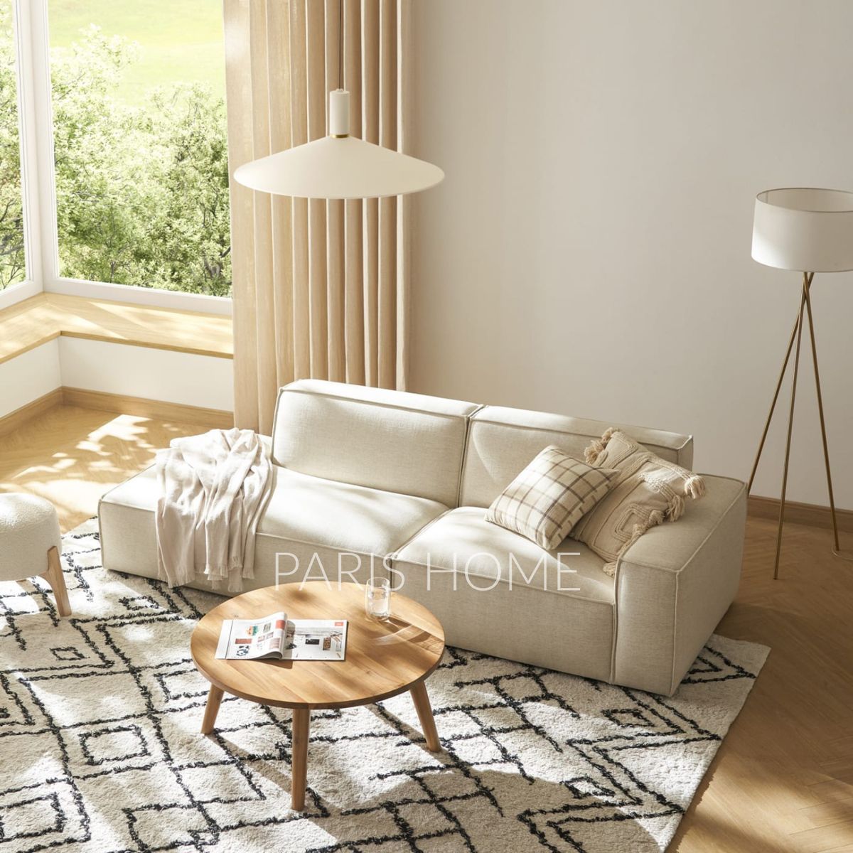 GENERICO - Sofá Chaise Derecho Jonathan - Blanco Cremoso