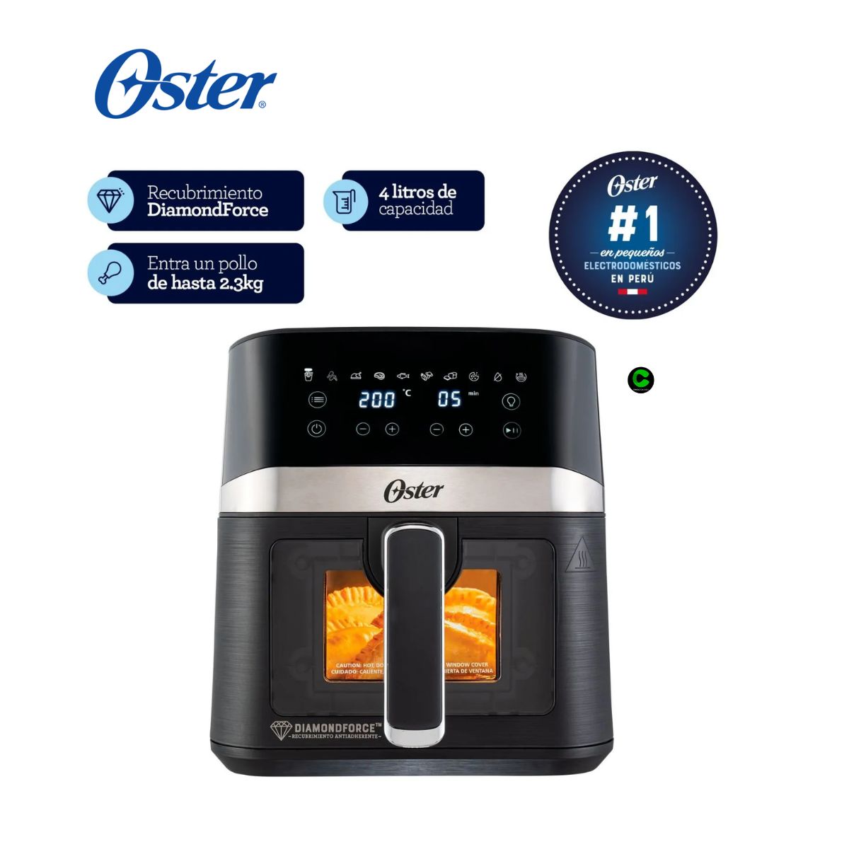 OSTER - Freidora de Aire Digital Oster® 4L CKSTAF40WDDF