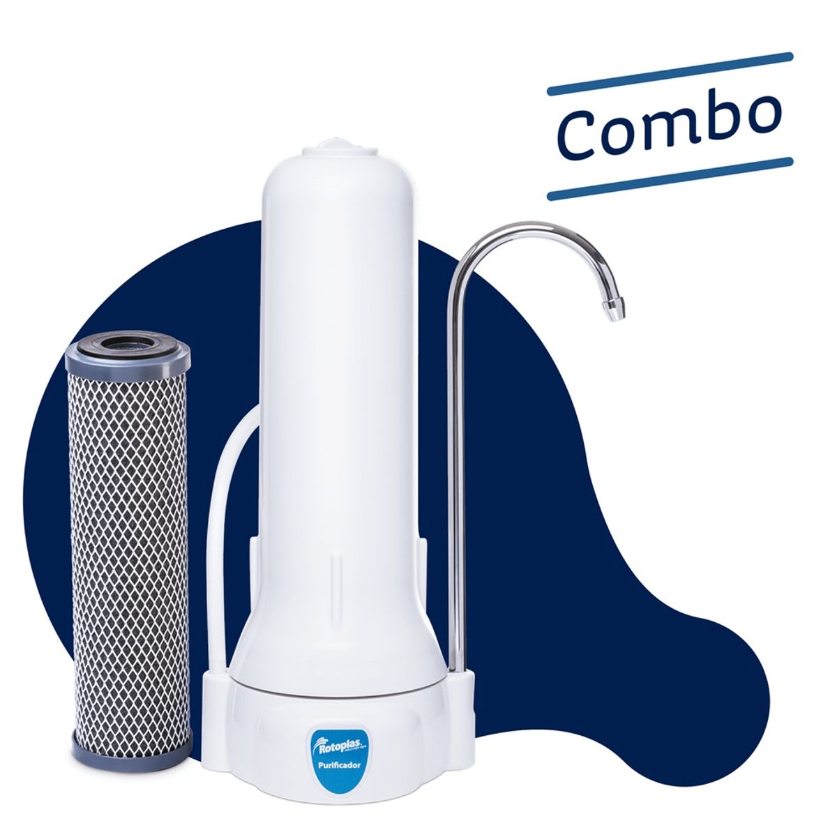 ROTOPLAS - Purificador de Agua para Lavadero con Cartucho 300424