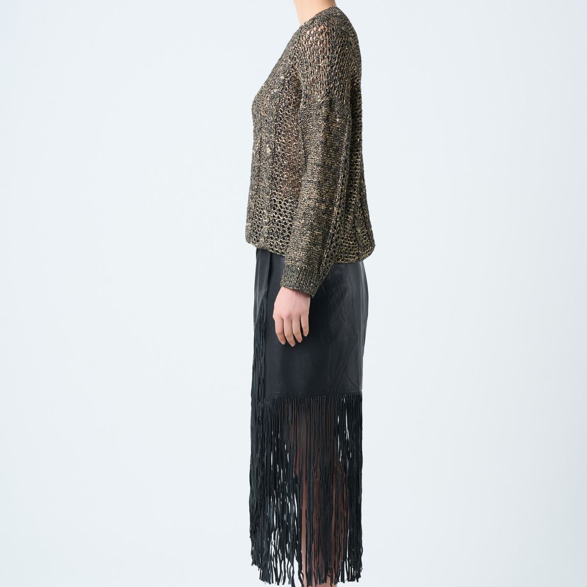 VELEZ - Vélez Sweater Alhena Tejido Mujer Detalle Lentejuelas Negro