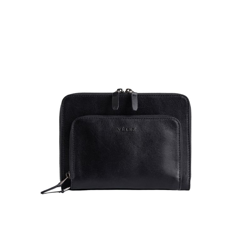 VELEZ - Vélez Manos Libres Támesis 2 Cuero Hombre Negro