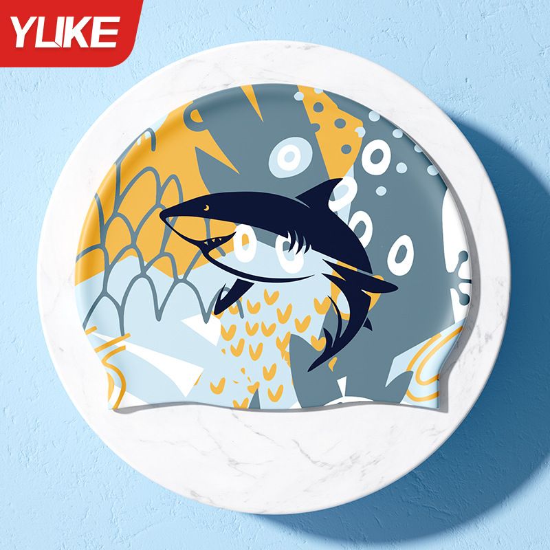 GENERICO - gorra de silicona con diseños infantiles para natación