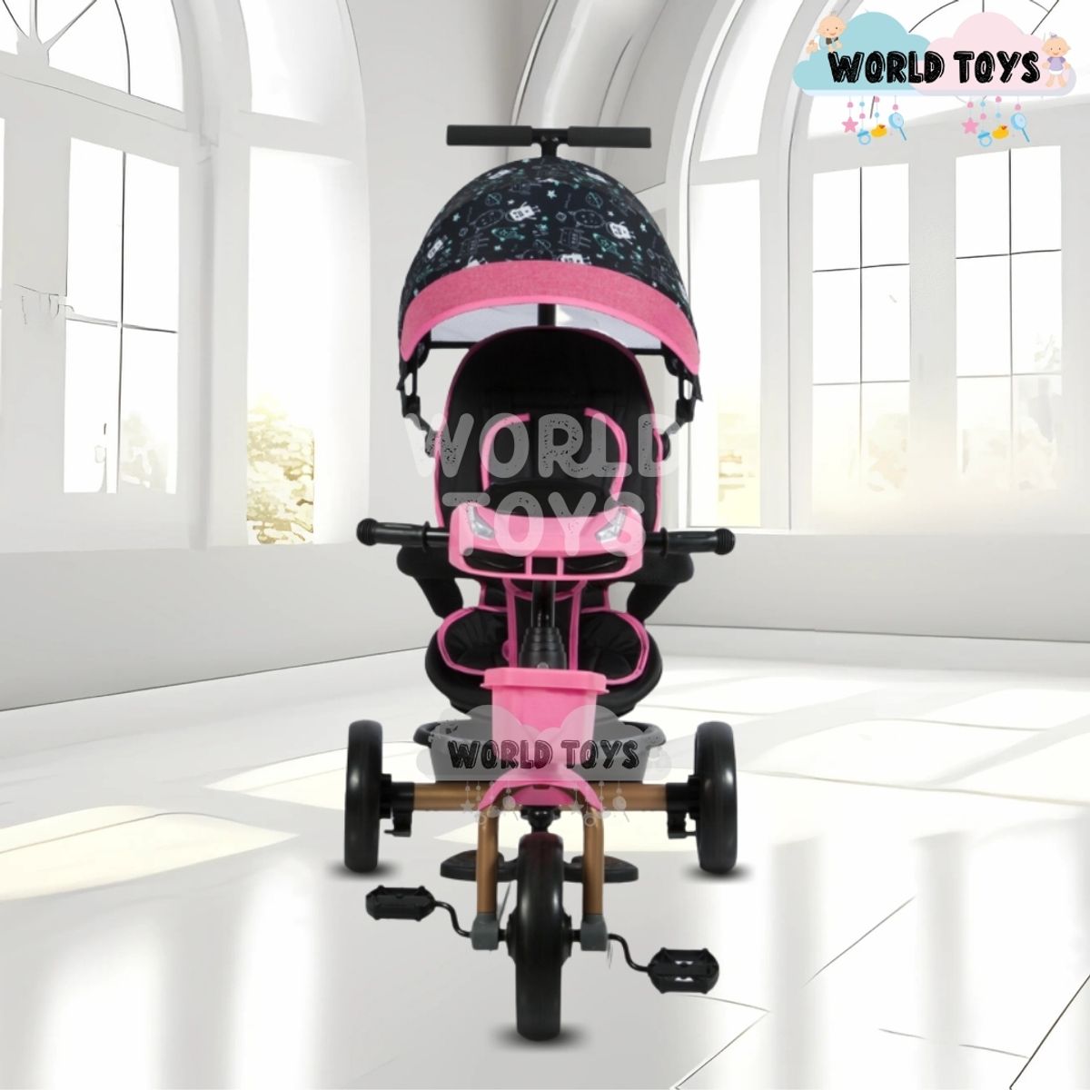 EBABY - Triciclo Guiador con Bluetooth para Niños «ROY» Light Blue