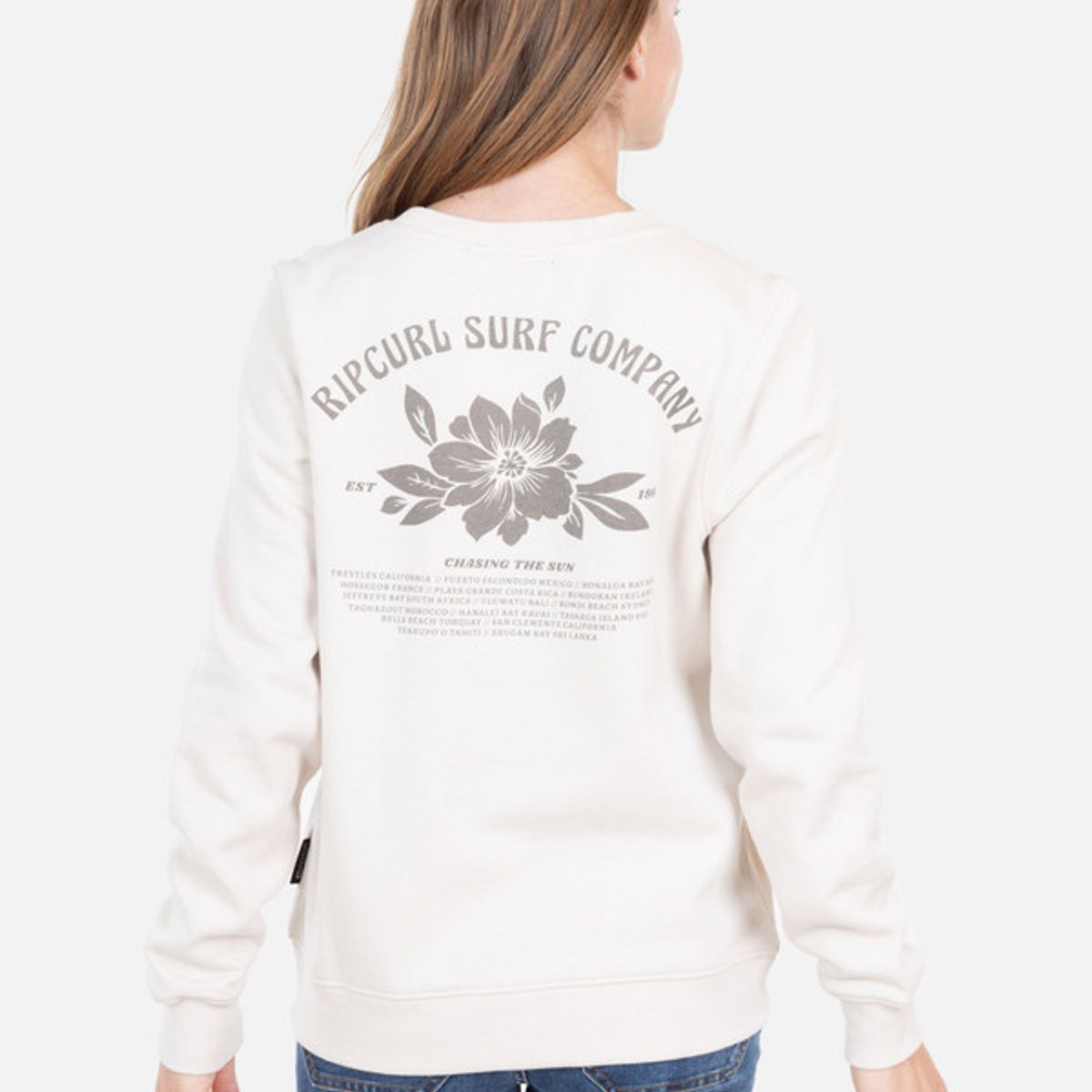 RIP CURL - Polera cuello redondo Chasing The Sun Crew 6O248