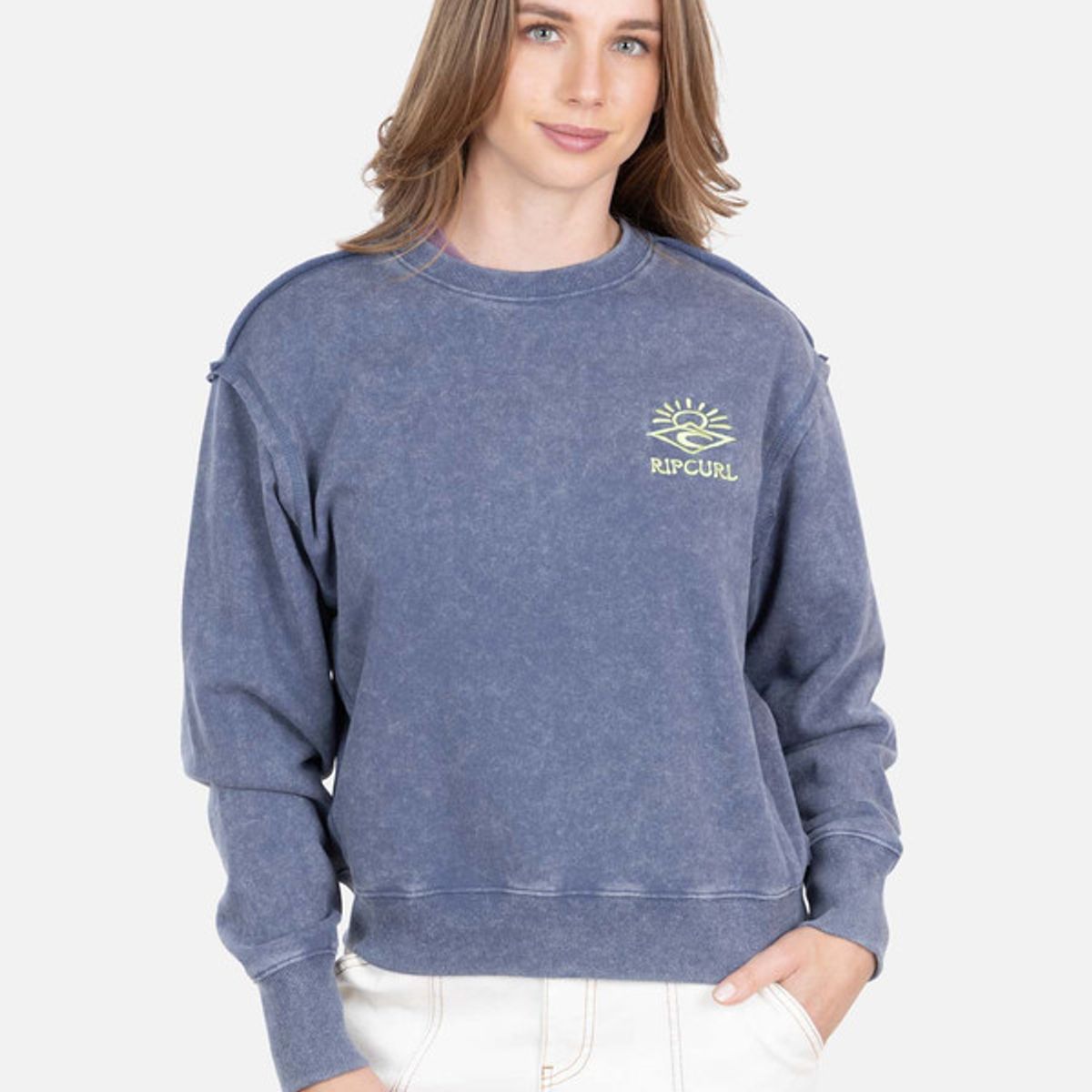 RIP CURL - Polera cuello redondo The Search Crew 6O252