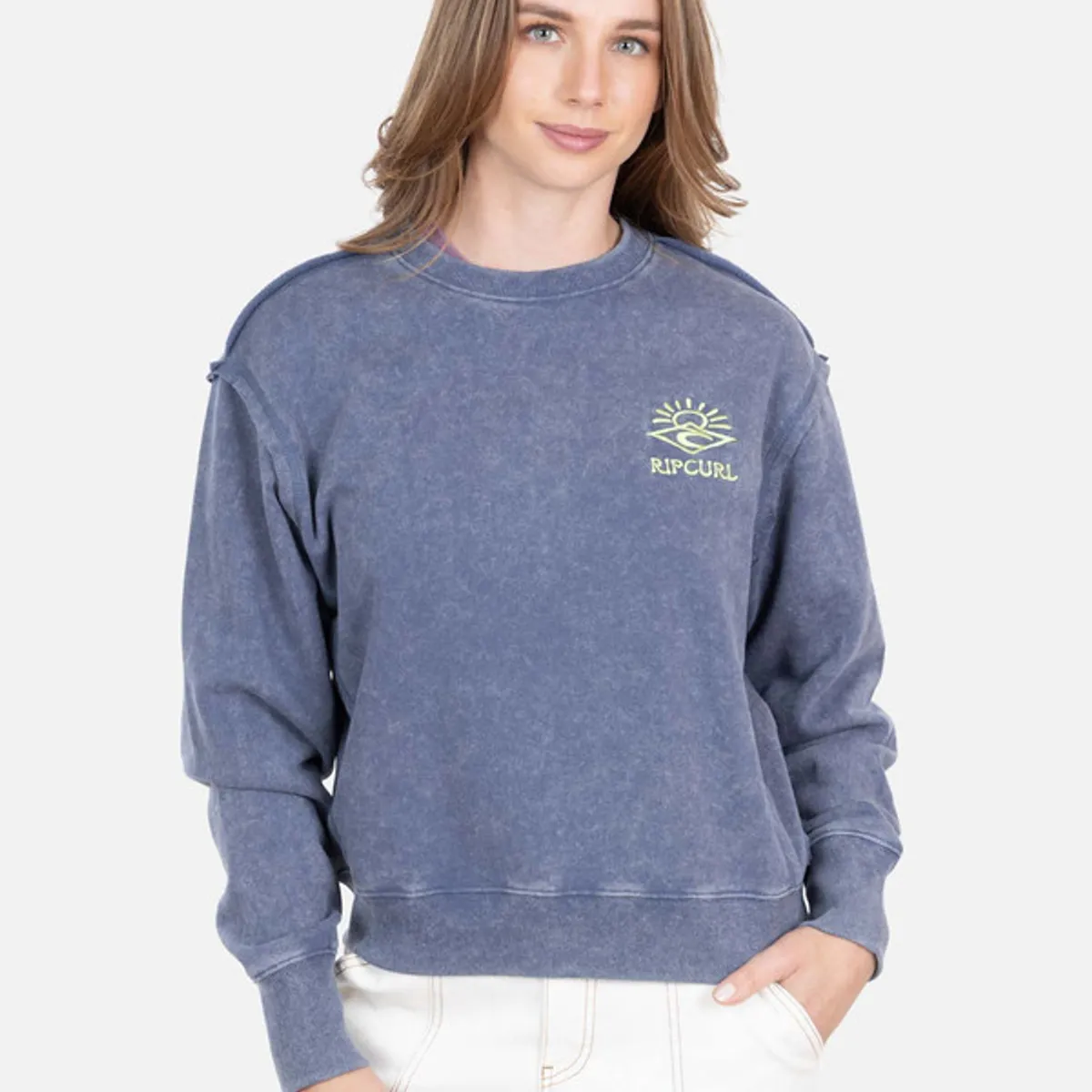 RIP CURL - Polera cuello redondo The Search Crew 6O252