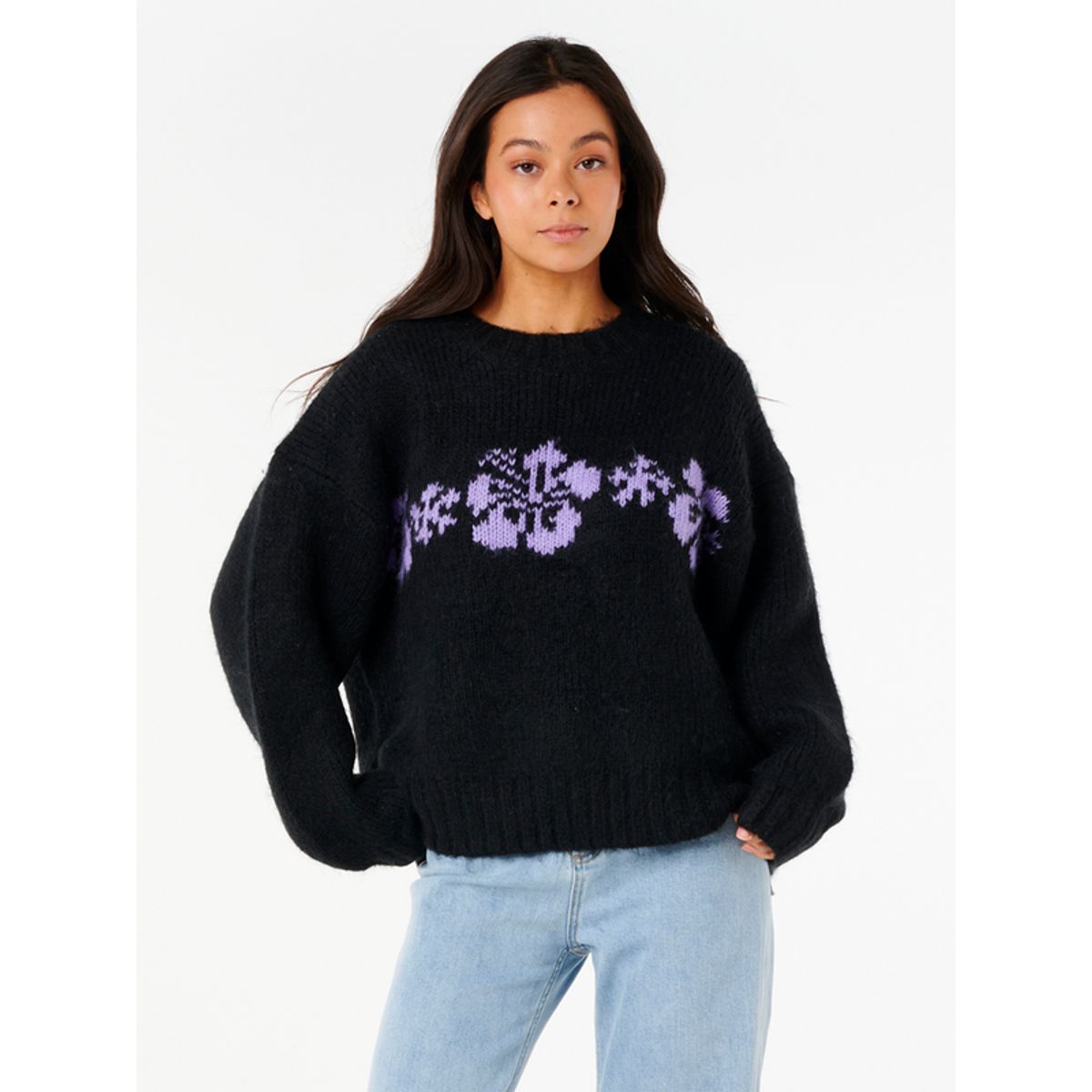 RIP CURL - Chompa CALA NIGHTS HIBISCUS KNIT CREW 6J531