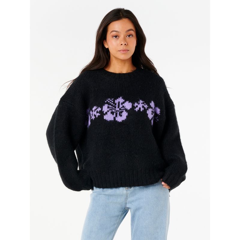 RIP CURL - Chompa CALA NIGHTS HIBISCUS KNIT CREW 6J531
