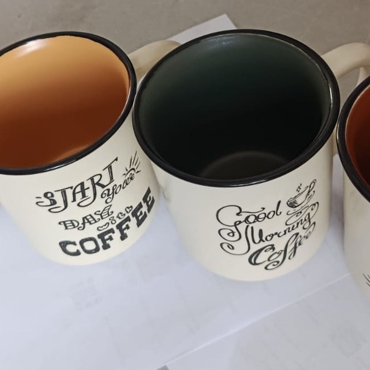 GENERICO - Juego x 4 Tazas de Ceramica