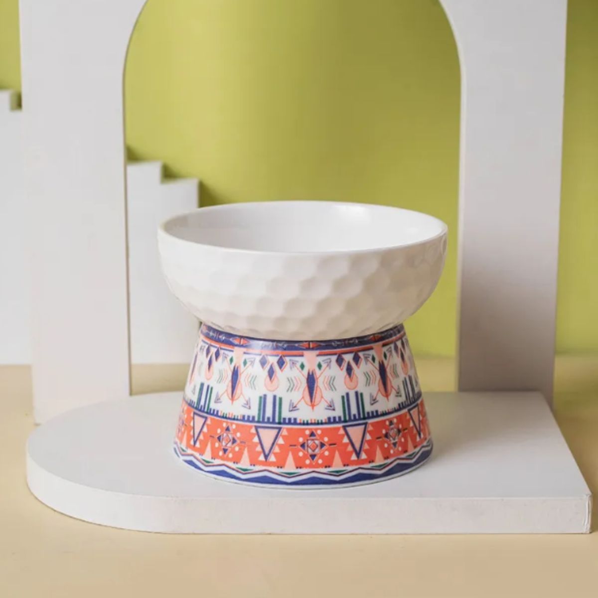 GENERICO - CeramiTribe Bowl Comedero Elevado de Cerámica